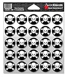 Award Decals New Skull and Crossbone (100 Stickers)