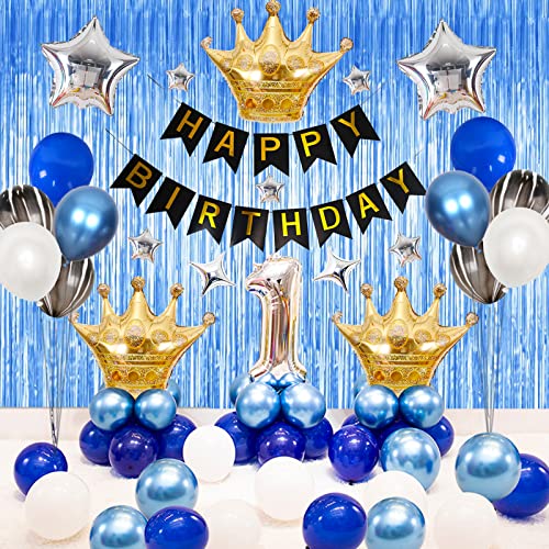 1st Birthday Party Decoration Baby Boy First Birthday Blue Theme