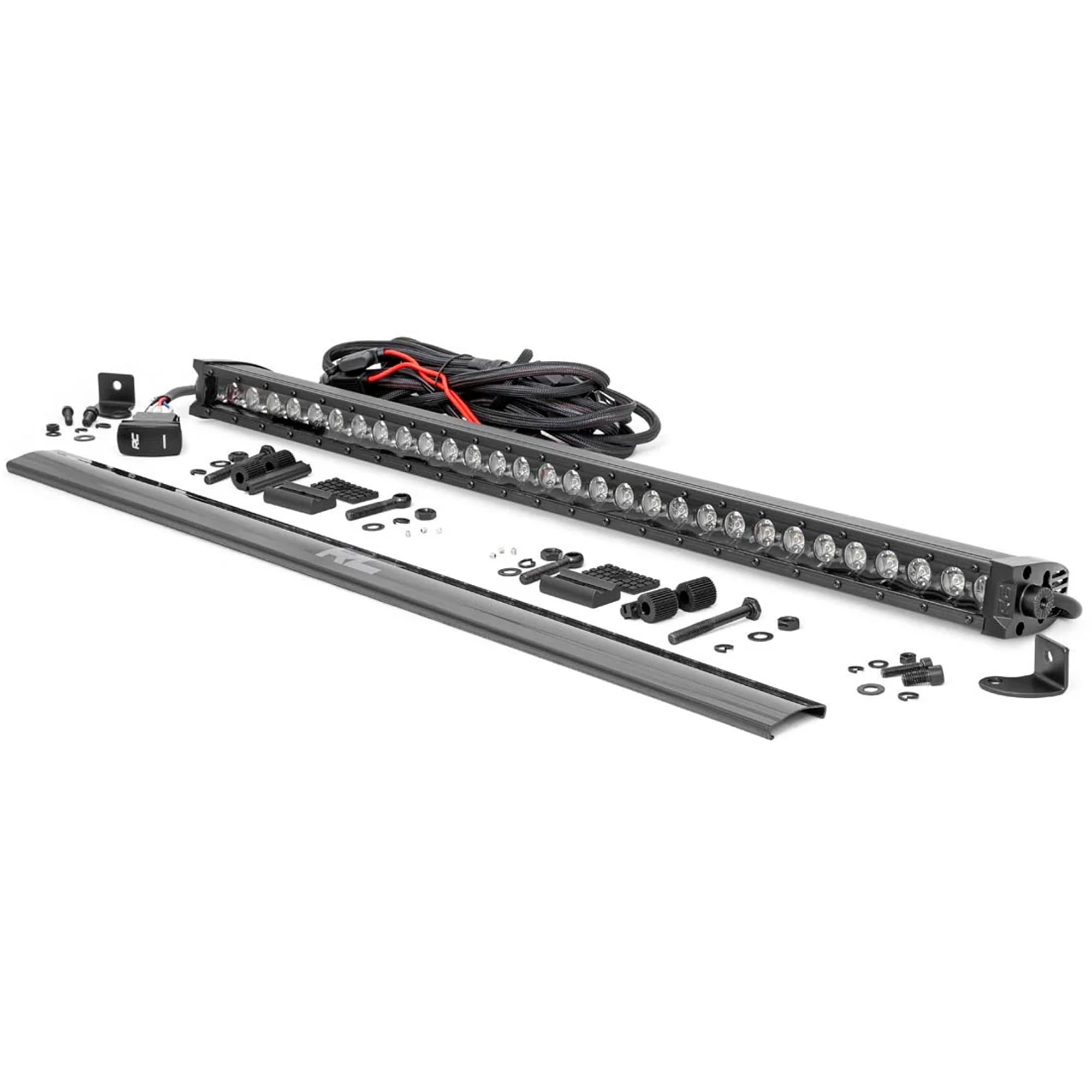 Photo 1 of Rough Country 30-Inch LED Light Bar with White DRL - 12,000 Lumens, 150W Cree LEDs, Spot Focus Beam for Trucks, Jeeps, UTVs & Off-Road Vehicles