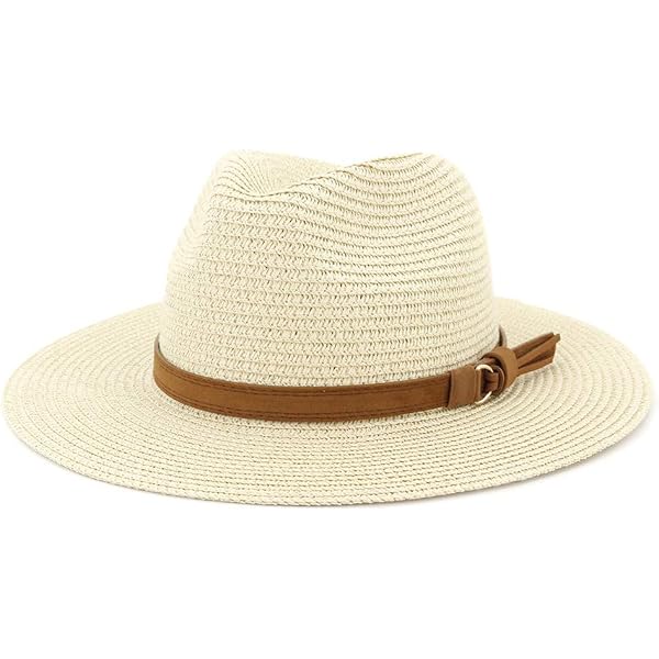 #60 PANAMA BRIM SUMMER HAT WITH CHAIN ACCENT Trend Setter Diva Boutique | Accessories | 6 Panama Brim  main image 3