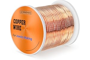 UCINNOVATE 99.9% Copper Wire, 16 Gauge Soft, 127 Feet / 39m, 1 lb Spool, Pure Copper Wire for Jewelry Making, Gardening, DIY Projects, Copper Color