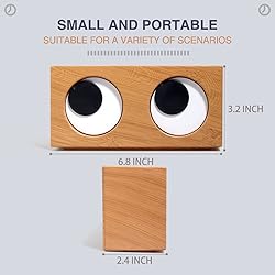 MENG ZHI AO Desktop Big Eyes Clock Rotating Eyes