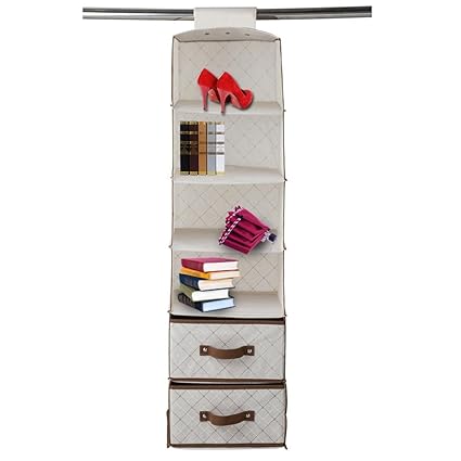 6 Shelf Hanging Closet Organizer Wardrobe Storage Unit Sweater