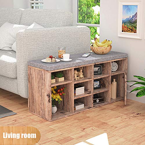 LGHM Shoe Storage Bench, Entryway Bench with Shoe Storage,3Tier Shoe
