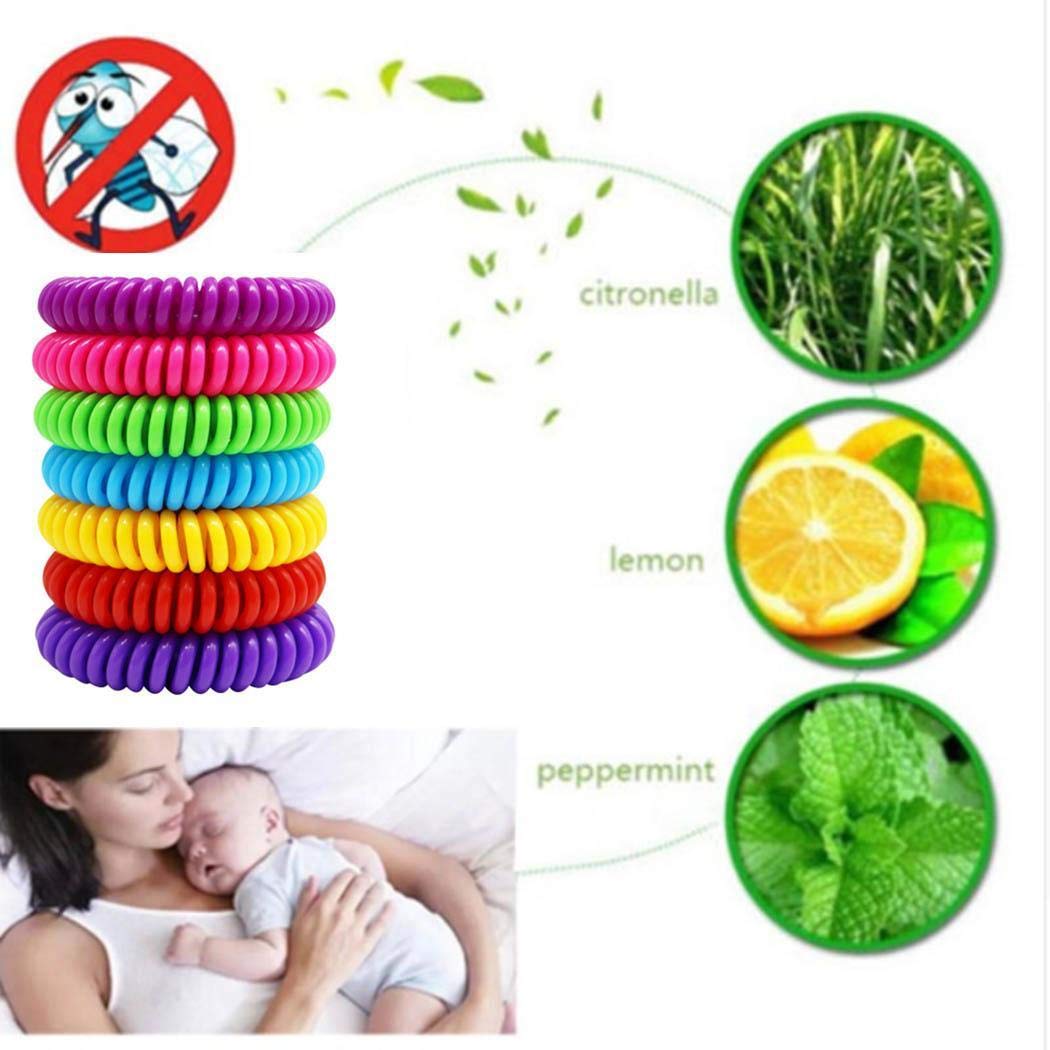 MYEDO Mosquito Repellent Bracelet 7 PCS for Outdoor Adult Child Protection, No Deet and Waterproof