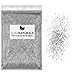 SoapNaturals Cosmetic Grade Glitter for Bath Bombs - Safe for Skin, Bulk 1/2 Pound 8 Ounce | Medium Fine, Iridescent Shimmer | Wholesale Soap Making Supplies for Cosmetics (Silver Sparkle)