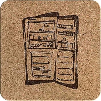 Azeeda Nevera Abierta Corcho Salvamanteles (TR00012087): Amazon ...
