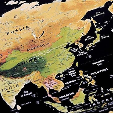 DiscountHEH Karte Weltkarte zum Rubbeln Rubbelkarte Scratchmap Wo war ich Schon Backpacker