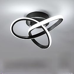 DAXGD Modern LED Ceiling Light 19W Spiral Design