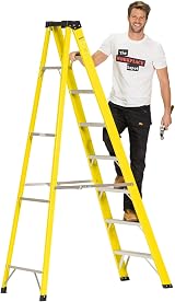 The Workplace Depot 8 Step Fibreglass Ladder EN-131 Certified view 1