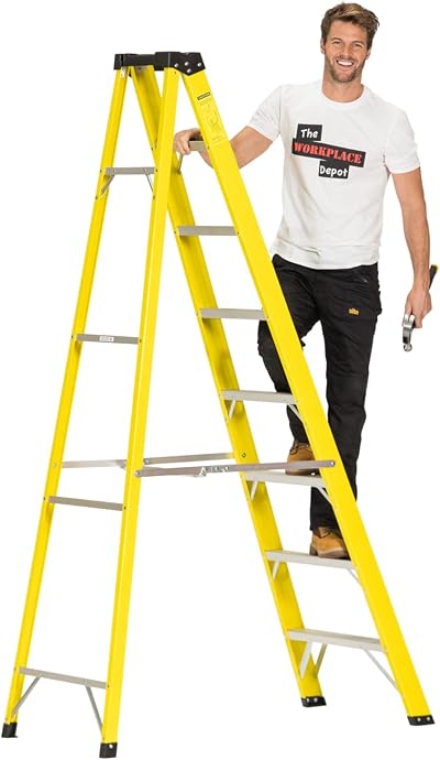 The Workplace Depot 8 Step Fibreglass Ladder EN-131 Certified