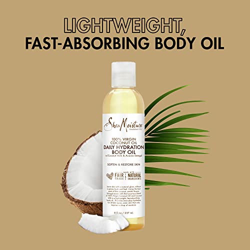 SheaMoisture Daily Hydration Body Oil Virgin Coconut Oil For Dry Skin