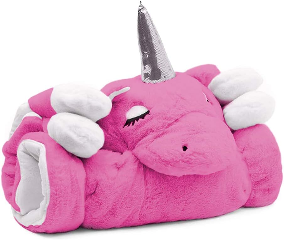 Slumber Kids Plush Animal Sleeping Bag for Girls and Boys Unisex