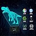 Dinosaur 3D Night Light Table Desk Lamp, Elstey 7 Colors Optical Illusion Touch Control Lights with Acrylic Flat & ABS Base & USB Cable for Christmas Gift
