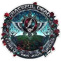 Happylife Productions Grateful Dead Forty Years 1965-2005 - Window Sticker/Decal (4.5" X 4.5")