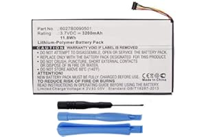 MPF PRODUCTS Replacement 3200mAh 6027B0090501 AVPB001-A110-01 AVPB003-A110-01 BNA-B002 DR-NK02 Encore NOOKCOLOR Battery for Barnes & Noble Nook Color BNTV250 BNTV250A BNRV200 7" Tablet with Installation Tools