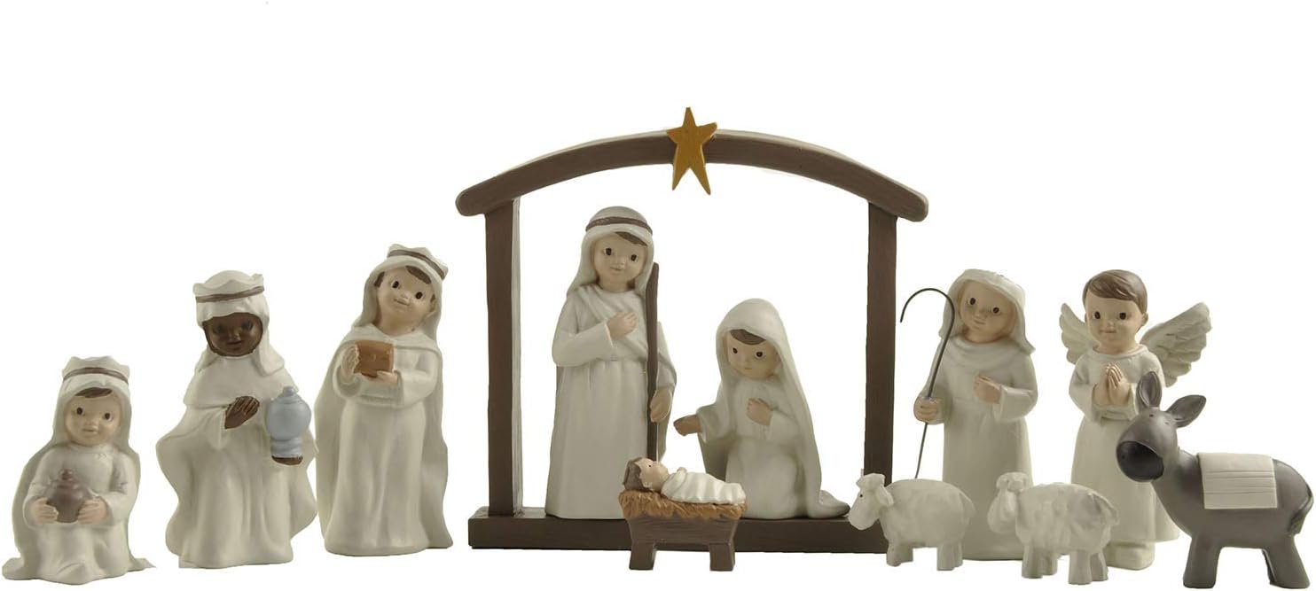 ENNAS 12 Pcs Nativity Set Small Figurines for Nativity