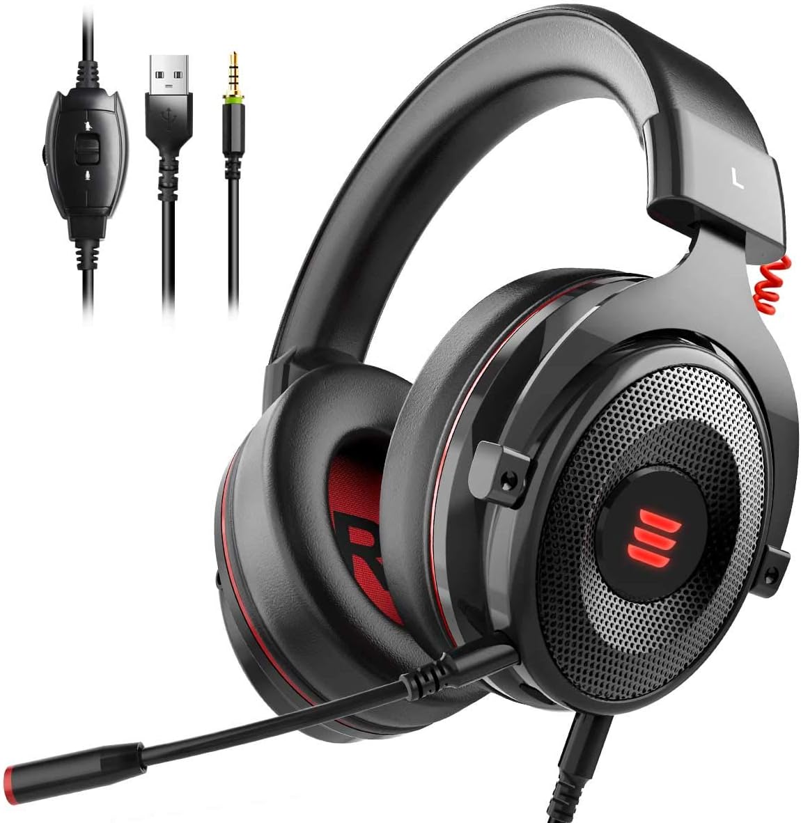 EKSA E900 Best Gaming Headset Xbox One Headset with 7.1 Surround Sound