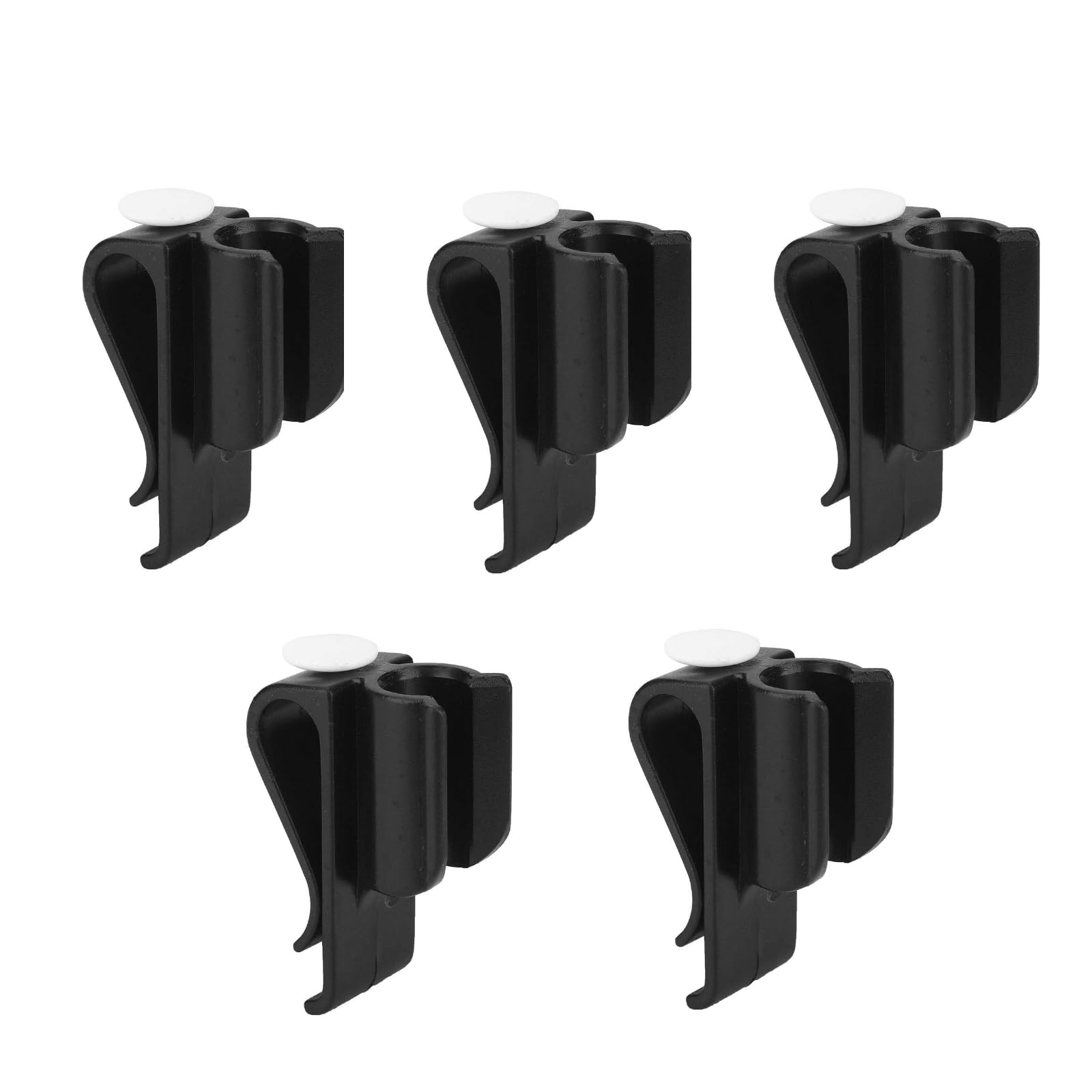 VOBOR Golf Club Bag Clips - 5Pcs Plastic Black Golf Putter Clamp Holder Organizer Universal Golf Accessories for Men Women Golfer
