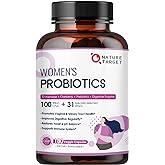 NATURE TARGET Probiotics for Women, 100 Billion CFUs Probiotic with Digestive Enzymes & Prebiotics, Vaginal Probiotics with Cranberry for Urinary Tract Health, pH Balance, 180 Veggie Capsules
