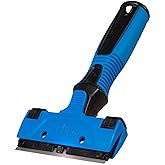 Unger Professional 4" All-Purpose Scraper - Window, Glass, and Floor Scraper, Adhesive Removal, Gum, Stickers, Paint Removal,