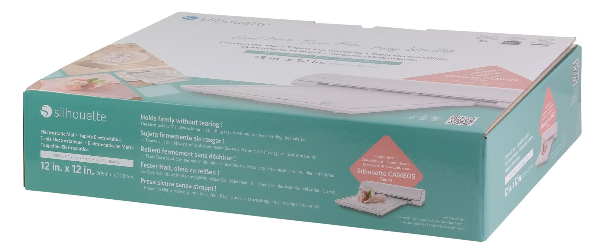 Silhouette Electrostatic Cutting Mat for use with Cameo 5 and Cameo 5 Plus models - 12 x 12 (White)