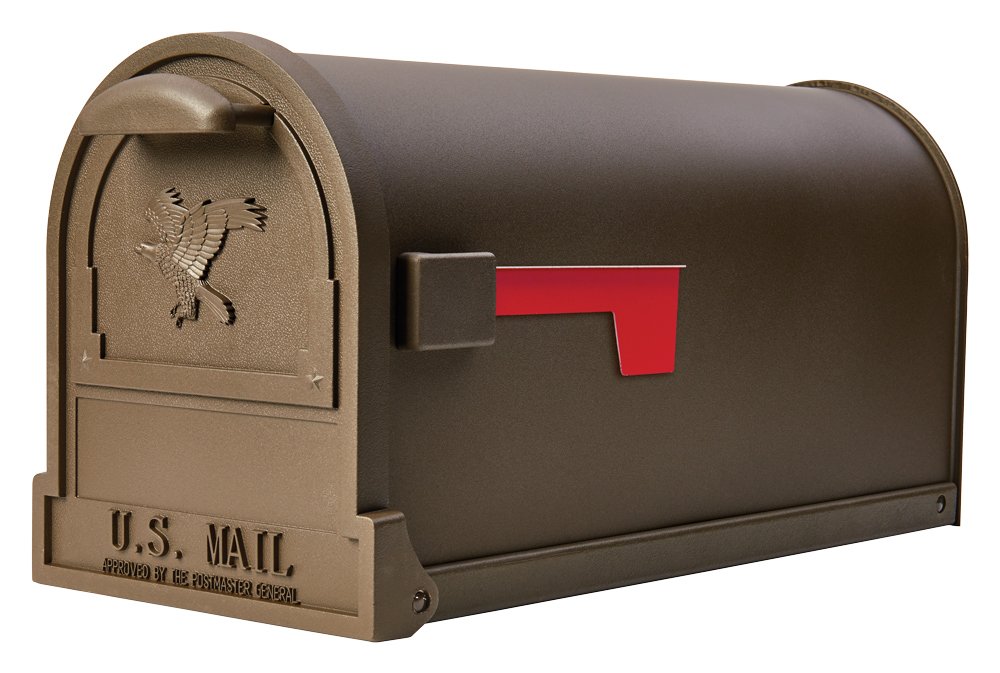 Gibraltar Mailboxes AR15T0EC Arlington Large Capacity Galvanized Steel Mailboxes, Textured Bronze