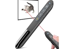 PPTSLID Presentation Clicker PowerPoint Clicker with Red Light, Wireless Presenter Remote Slide Clicker for Powerpoint Presentations for Mac, Keynote, Computer, Laptop