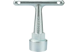 AGUNION Curb Box Wrench for Curb Stop & Water Meter - Penta Socket, T Handle Wrench, Water Valve Shut Off Tool