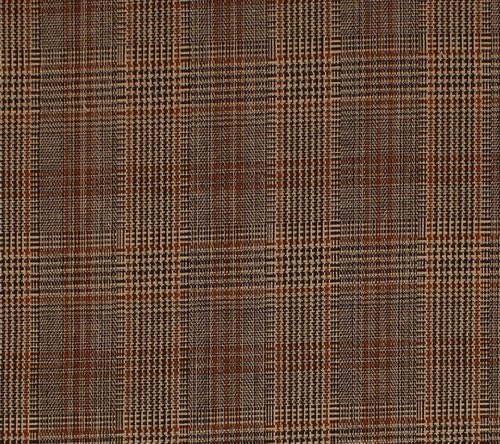 Oxford Cotton Stretch Twill Plaid Suiting Fabric by The Yard