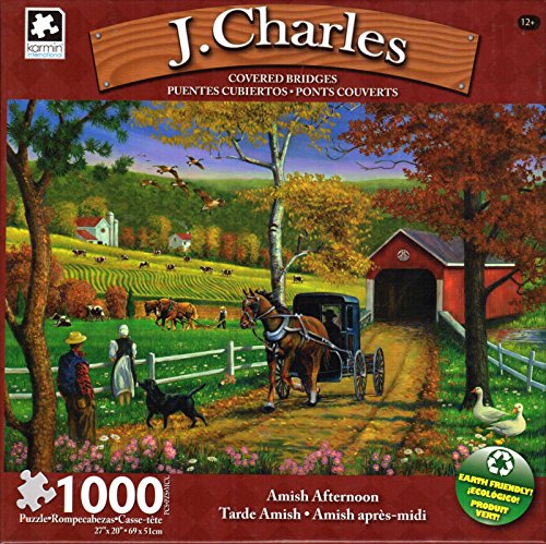 J. Charles - Covered Bridge Collection - Amish Afternoon - 1000 Piece Puzzle