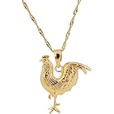 Women Jewelry Animal Chicken Pendant Necklace Jewelry