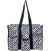 Lucazzi Utility Tote Bag with Zipper Top - Large Multipurpose Tote Organizer Bag | with Zipper Top, Multipurpose
