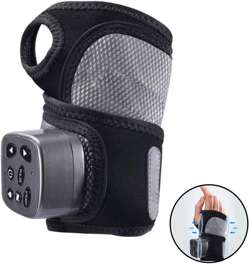 DONGBALA Wrist Massager, Hand Massager Electric Wrist Band with Squeeze