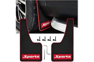 AICEL 2Pcs Car Mud Flaps Fender Splash Guards, PVC Mudguard Fender Flares with Hardware Front and Rear, Universal Sports Mud Flaps Guards Splash, Exterior Accessories for Car Sedan SUV Trucks (Sports)