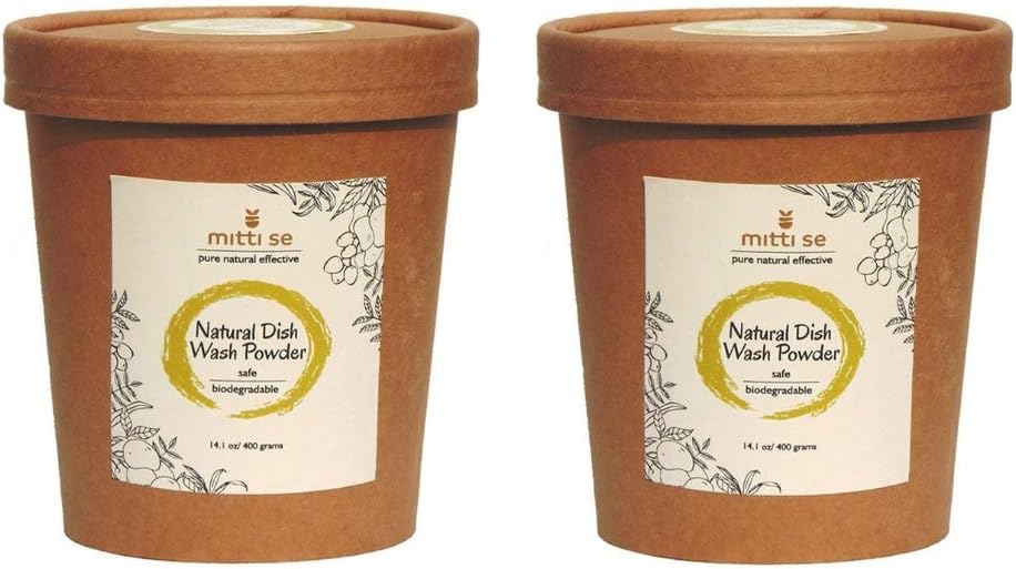 Mitti Se Natural Dish Wash Powder 380g (Pack of 2)