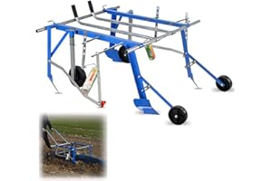 RROTUIP Hand-Pulled Mulch Film Machin Agricultural Machinery,Hand-Held Mulching Machine Automatic Mulching The Depth is Adjus