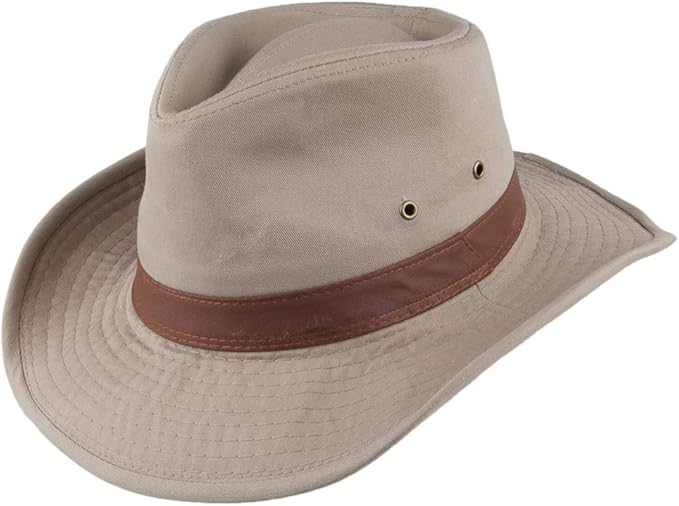 Dorfman Hat Men's Twill Outback Hat Shirt Dorfmanu00ae Hats