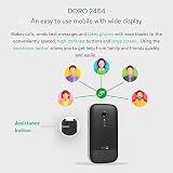 Doro 2404 2G Dual SIM Unlocked Basic Mobile Phone for Seniors Black view 4