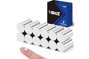 VSKIZ 60 Pcs Fridge Magnets, 6x2mm Small Refrigerator Magnets Mini Magnet for Crafts, Office,School