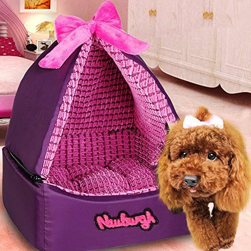 Rainflower Winter Mongolian Yurt Washable Lovely Pet Princess Bed For Cat and Dog