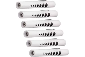 Novamedic 6 Pack Disposable LED Pen Light with Pupil Gauge, Medical Diagnostic Penlight for Doctors Nurses EMTs and Nursing Students, White