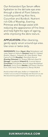 Sukin Signature Antioxidant Eye Serum 35ml Aloe Vera Cucumber Cruelty Free view 7