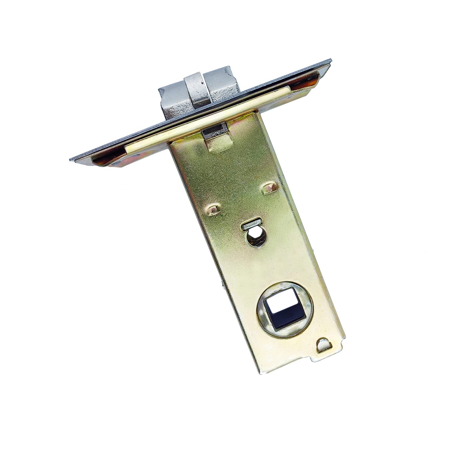 Qrity 55mm Tubular Latch, Mute Door Sprung Latch with Stainless Steel Panel, for Internal Doors, Lever Door Handles