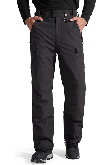 Fleece Lined Winter Pants Amazon Snow Pants Men Ski KGYA Mens