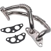 Engine Oil Cooler Hose Line Compatible with 2007-2016 Lexus RX350 RX450h | Lower Pipe Assembly with Gasket Replacement for 2007-2019 Toyota Highlander Sienna Venza Replace# 625-022, 1576731010