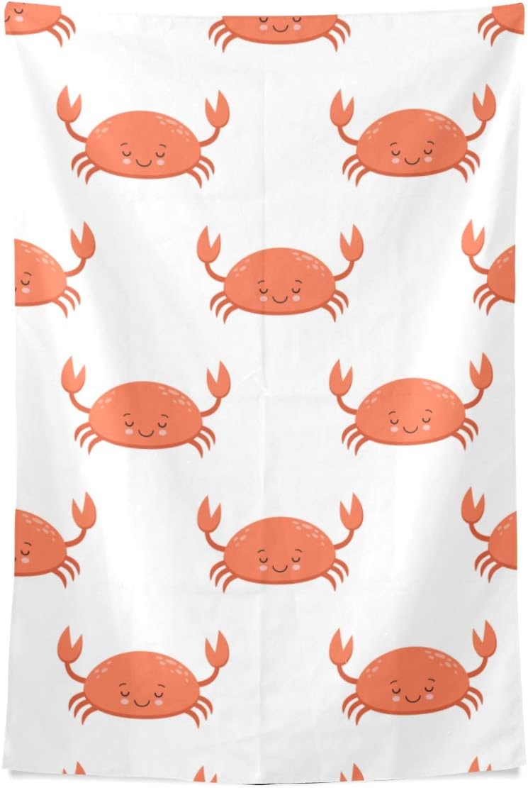 Toilettes Murales Art Crabe Petits Pinces Tapis De Plage Tapis De Mur Tenture Frais Post Imprimer Cool Pour Dortoir Maison Salon Chambre 80 X 60 Tapisserie Grand Amazon Fr Cuisine Maison
