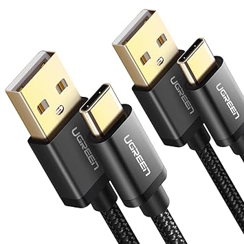 UGREEN USB Typ C Kabel 2 Stück USB C Kabel auf USB A USB C Ladekabel kompatibel mit Samsung Galaxy S10 S9 S8 Note8 Note 9 A8 