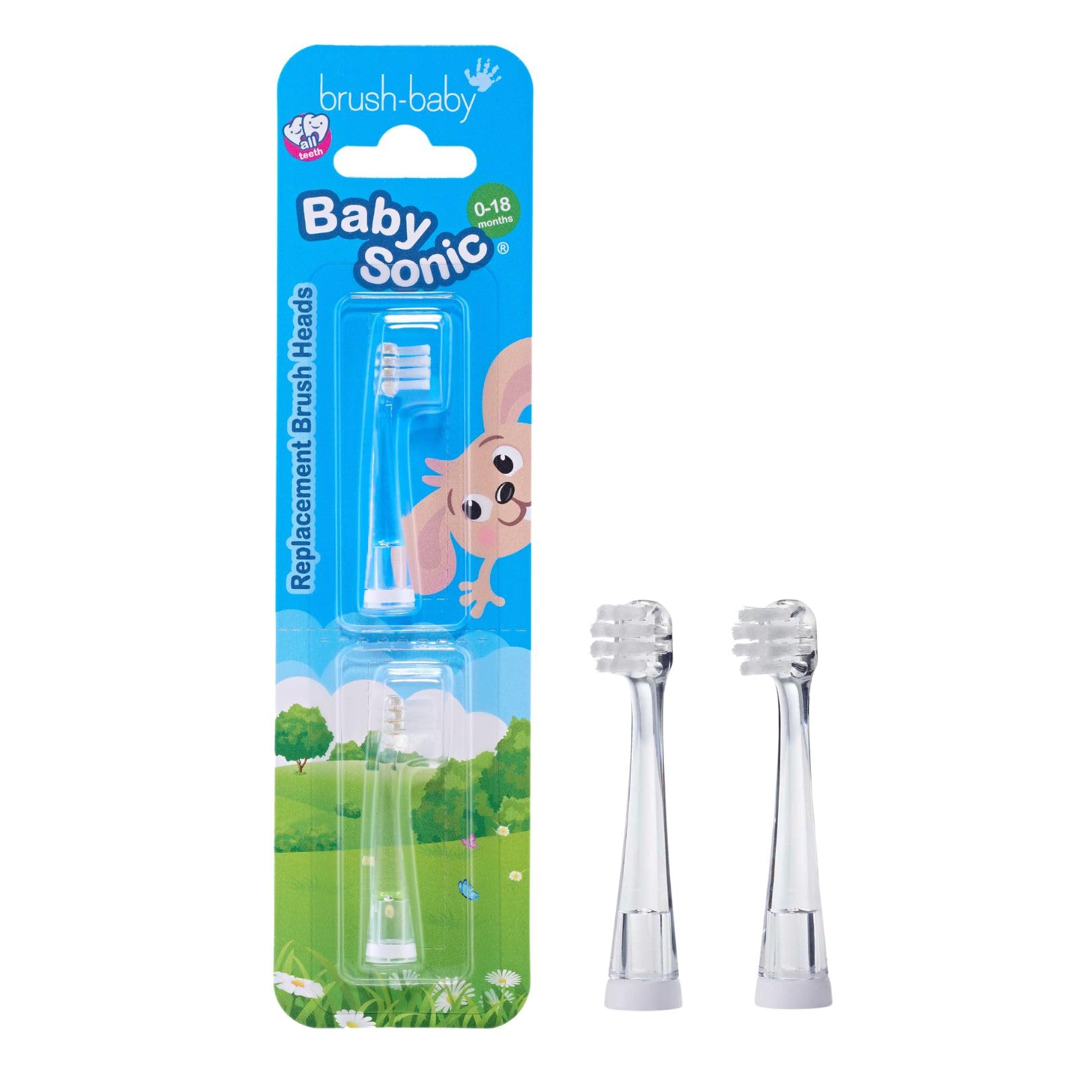 Photo 1 of Brush-Baby BabySonic Replacement Heads (0-18 Month (Pack of 2))