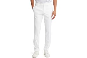 YUCENFU Men's Slim Fit 4-Way Stretch Pant Flat Front Flex Comfy Mens Business Casual Pants